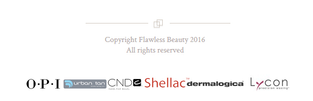 Flawless beauty footer